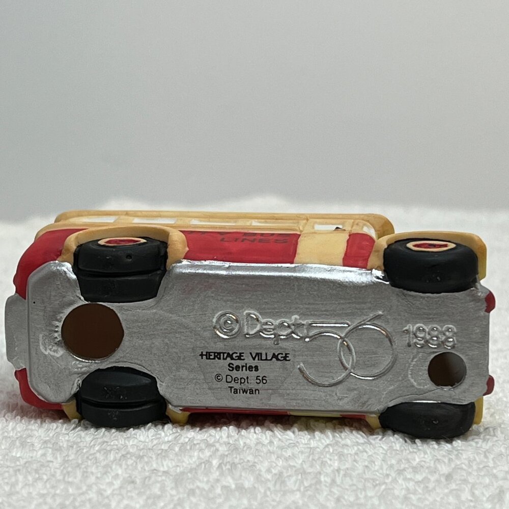 Dept 56 Transport - City Bus, Christmas in the City Loose Figurine from 1988 - Picture 8 of 8